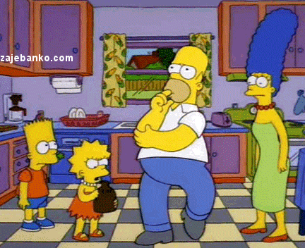 gif animacija: Simpson