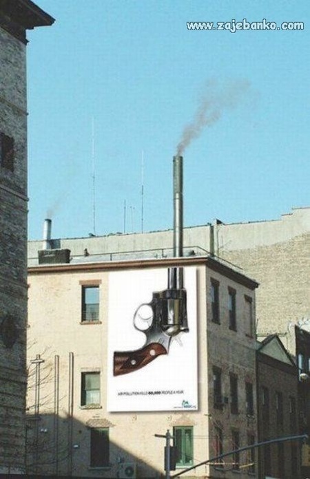 Kreativan dizajn: dimnjak u obliku cijevi pištolja