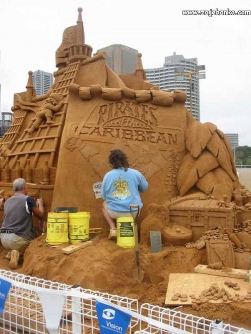Pješčane skulpture - umjetnost u pijesku