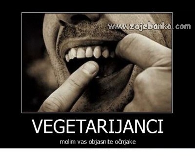 vegetarijanci smiješna slika
